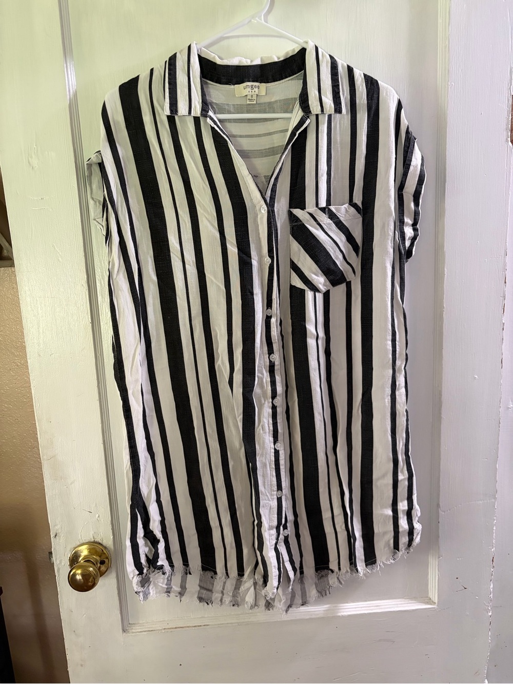 Umgee Full Button Cover Up Dress